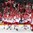COLOGNE, GERMANY - MAY 9: Denmark players salute the crows at LANXESS arena after a 4-3 shoot-out win over Slovakia during preliminary round action at the 2017 IIHF Ice Hockey World Championship. (Photo by Andre Ringuette/HHOF-IIHF Images)

